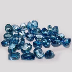 Gemstones 49 Blue Zircon Gemstone (জারকন পাথর) {T Banerjee Gems / Certified Gemstone Supplier}