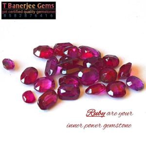 Gemstones 2 New Burma Ruby Stone { T Banerjee Gems / Certified Gemstone Supplier }