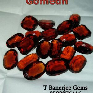 Gemstones 72 Gomedh – Hessonite – (CEYLON) (গোমেদ) {T Banerjee Gems / Certified Gemstone Supplier}