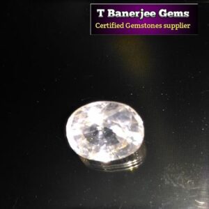 Gemstones 50 Blue Zircon Gemstone (জারকন পাথর) {T Banerjee Gems / Certified Gemstone Supplier}