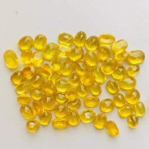 Gemstones 40 Yellow Sapphire Gemstone – Pukhraj (পোখরাজ) (BANGKOK) {T Banerjee Gems / Certified Gemstone Supplier}